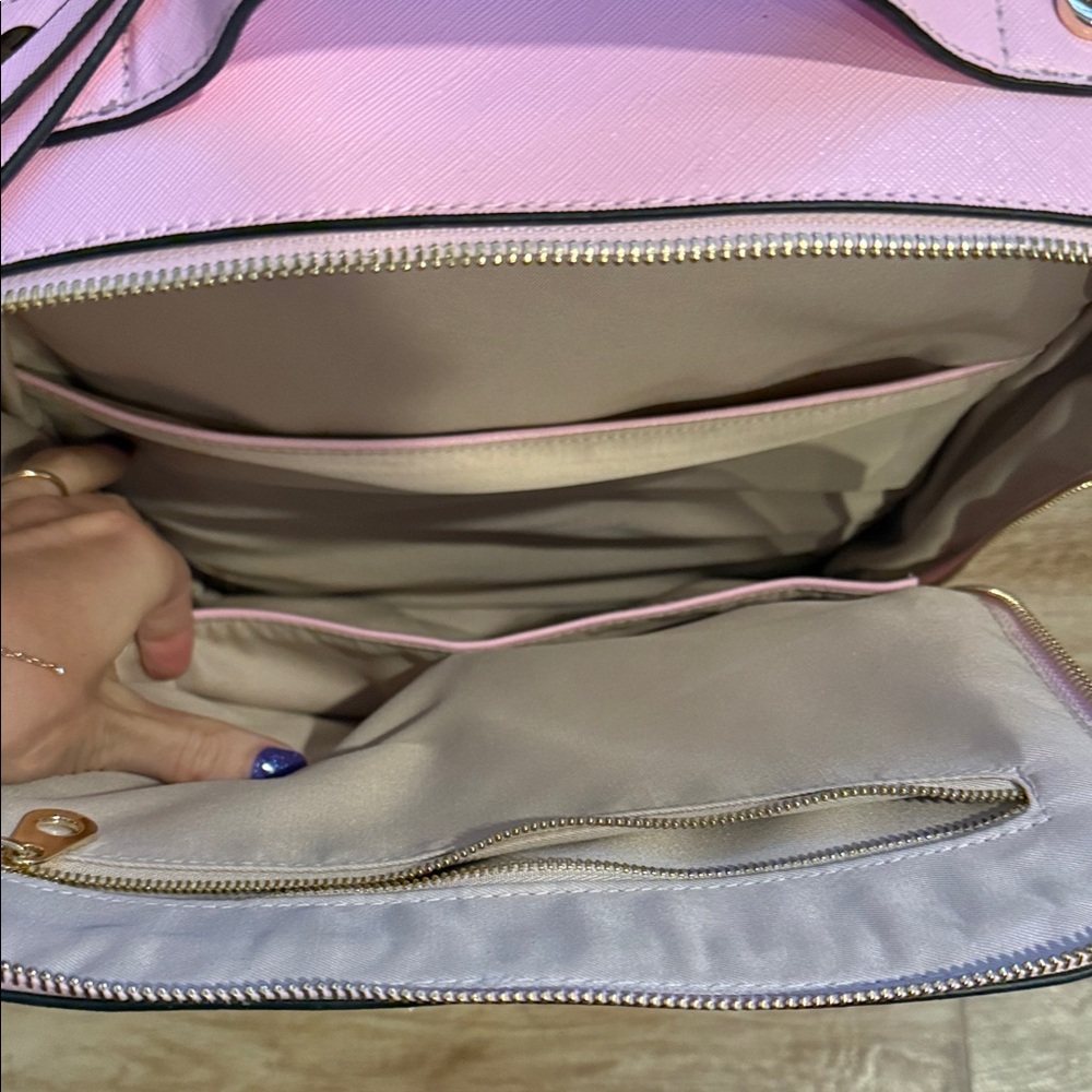 Calpak Light Pink Backpack with Stitch Detail - Picture 2 of 6